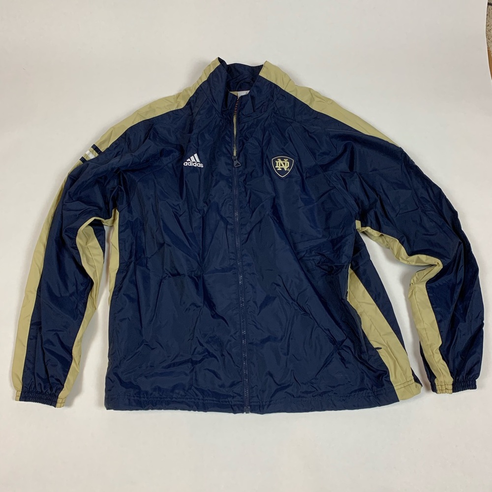 Adidas Notre Dame Pullover Windbreaker L